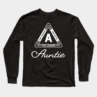 Auntie - The Woman The Myth The Legend Long Sleeve T-Shirt